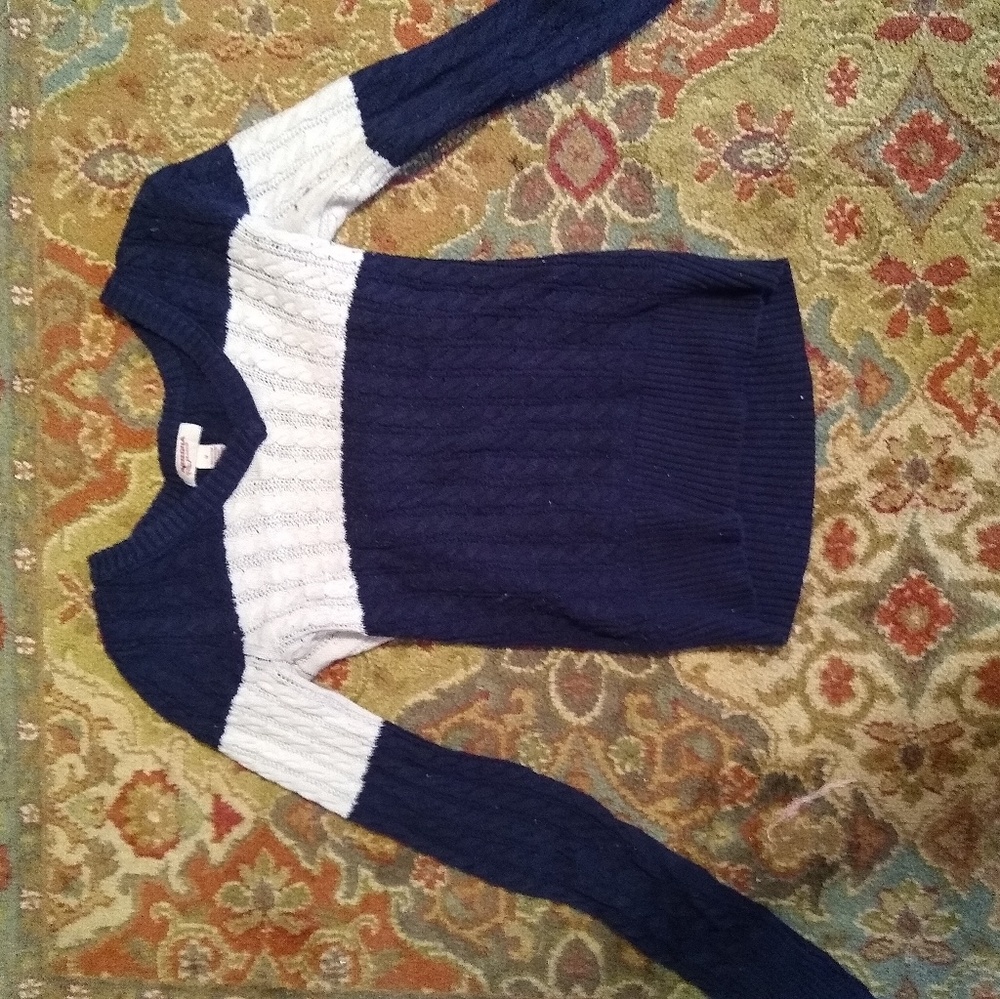 Bold Stripe V Neck Sweater